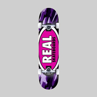 REAL SKATEBOARDS COMPLETE OVAL CAMO LG 8.00 