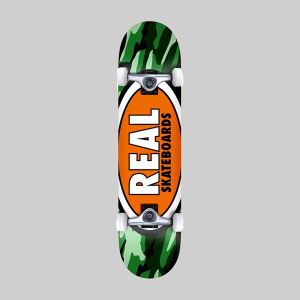 REAL SKATEBOARDS COMPLETE OVAL CAMO MD 7.75