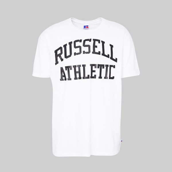RUSSELL ATHLETIC COLLEGE LOGO SS T-SHIRT WHITE  