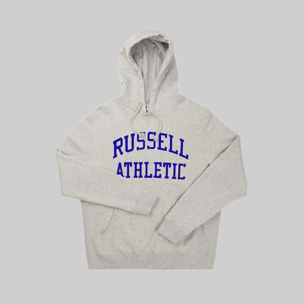 RUSSELL ATHLETIC EAGLE R GRAPHIC HOOD GREY MARL 