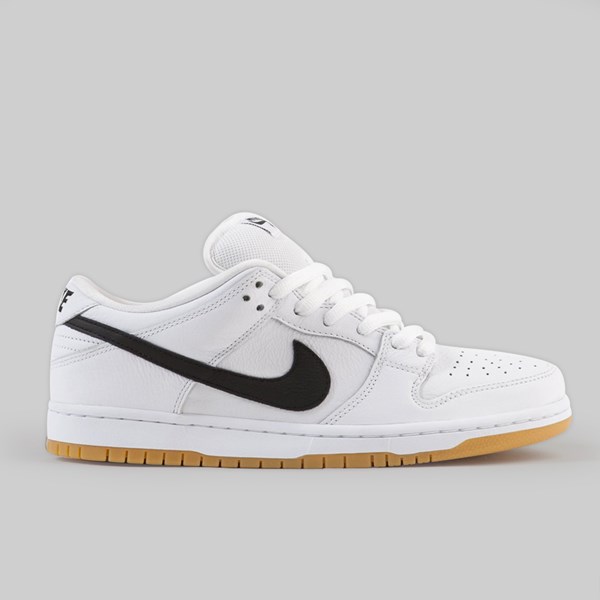 NIKE SB DUNK LOW PRO ISO 'ORANGE LABEL' WHITE BLACK GUM 