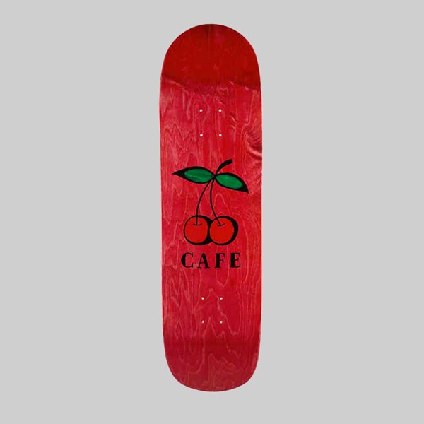 SKATEBOARD CAFE CHERRY PUB CRUISER DECK RED 9" 
