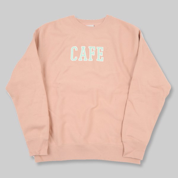 SKATEBOARD CAFE COLLAGE HEAVYWEIGHT CREW DUSTY PINK 