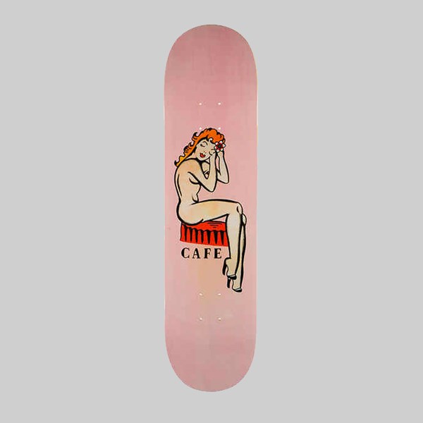 SKATEBOARD CAFE PIN UP TABLE DECK PINK 8.38" 