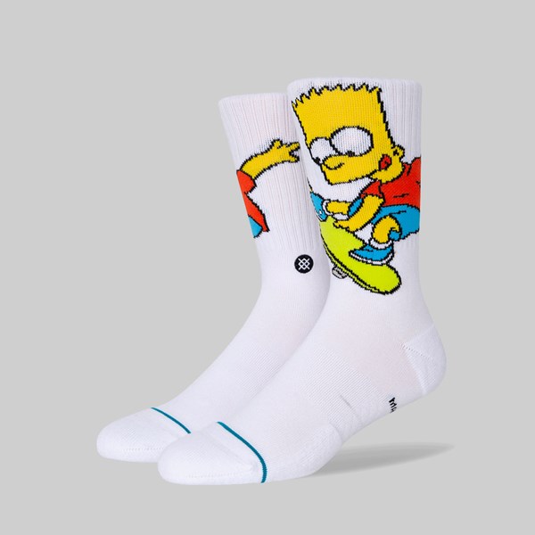 STANCE X THE SIMPSONS 'BART' WHITE 