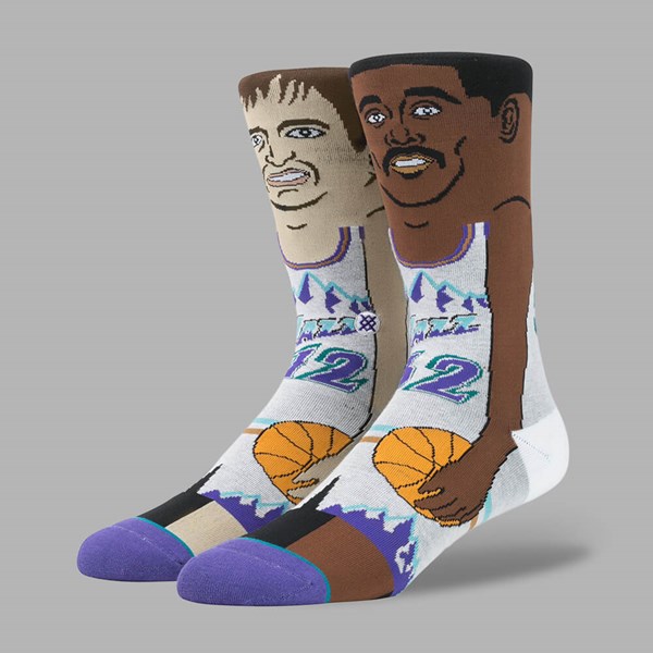 STANCE NBA LEGENDS J. STOCKTON & K. MALONE SOCKS PURPLE 