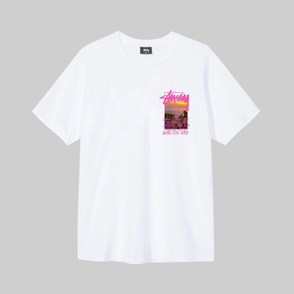 STUSSY CLEAR DAY SS T-SHIRT WHITE 