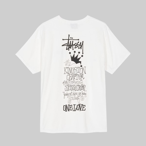 STUSSY KINGSTON CHAPTER PIG DYED SS T-SHIRT NATURAL 
