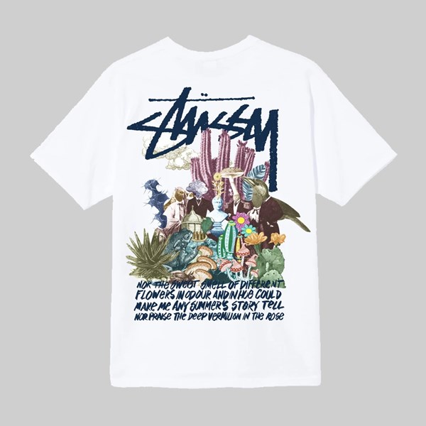 STUSSY PSYCHEDELIC SS T-SHIRT WHITE 