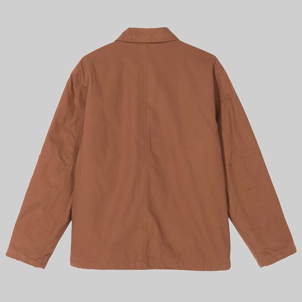 STUSSY QUILTED CHORE COAT BROWN 