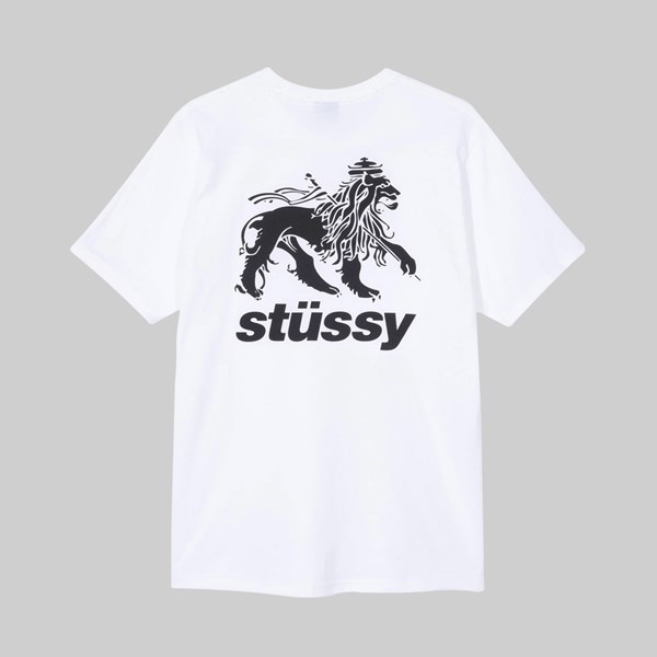 STUSSY RASTA LION SS T-SHIRT WHITE 