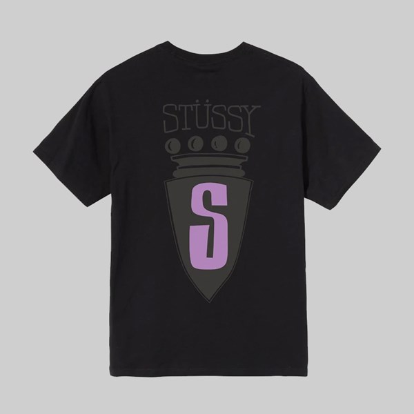 STUSSY S CREST SS T-SHIRT BLACK 
