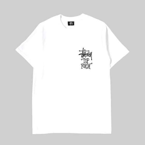 STUSSY TOP FORM SS T-SHIRT WHITE 