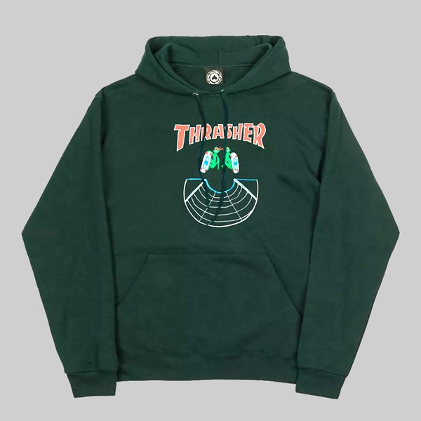 THRASHER DOUBLES HOODY FOREST  