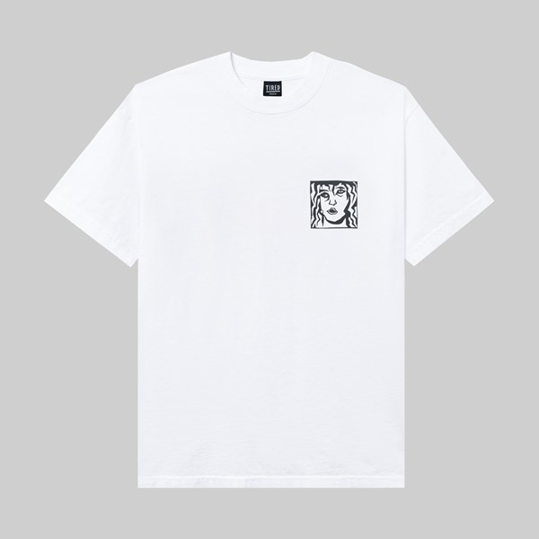 TIRED DOUBLE VISION TEE WHITE 